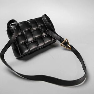 Source Unknown Black Woven Crossbody Bag